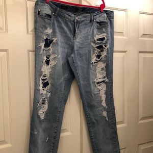 Torrid Distressed Boyfriend Jeans